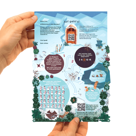 Winter Wonderland Karte - Kids Winter Wonderland Karte - Kids